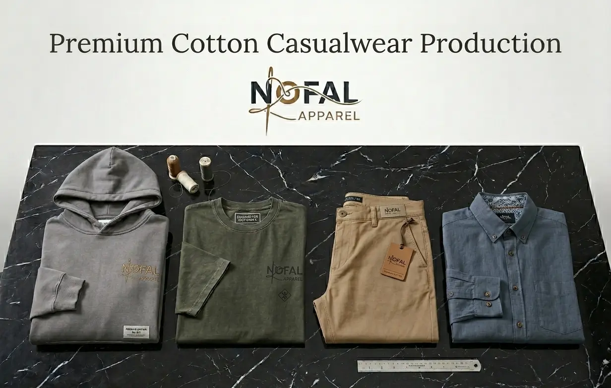 Premium Cotton Casualwear Production