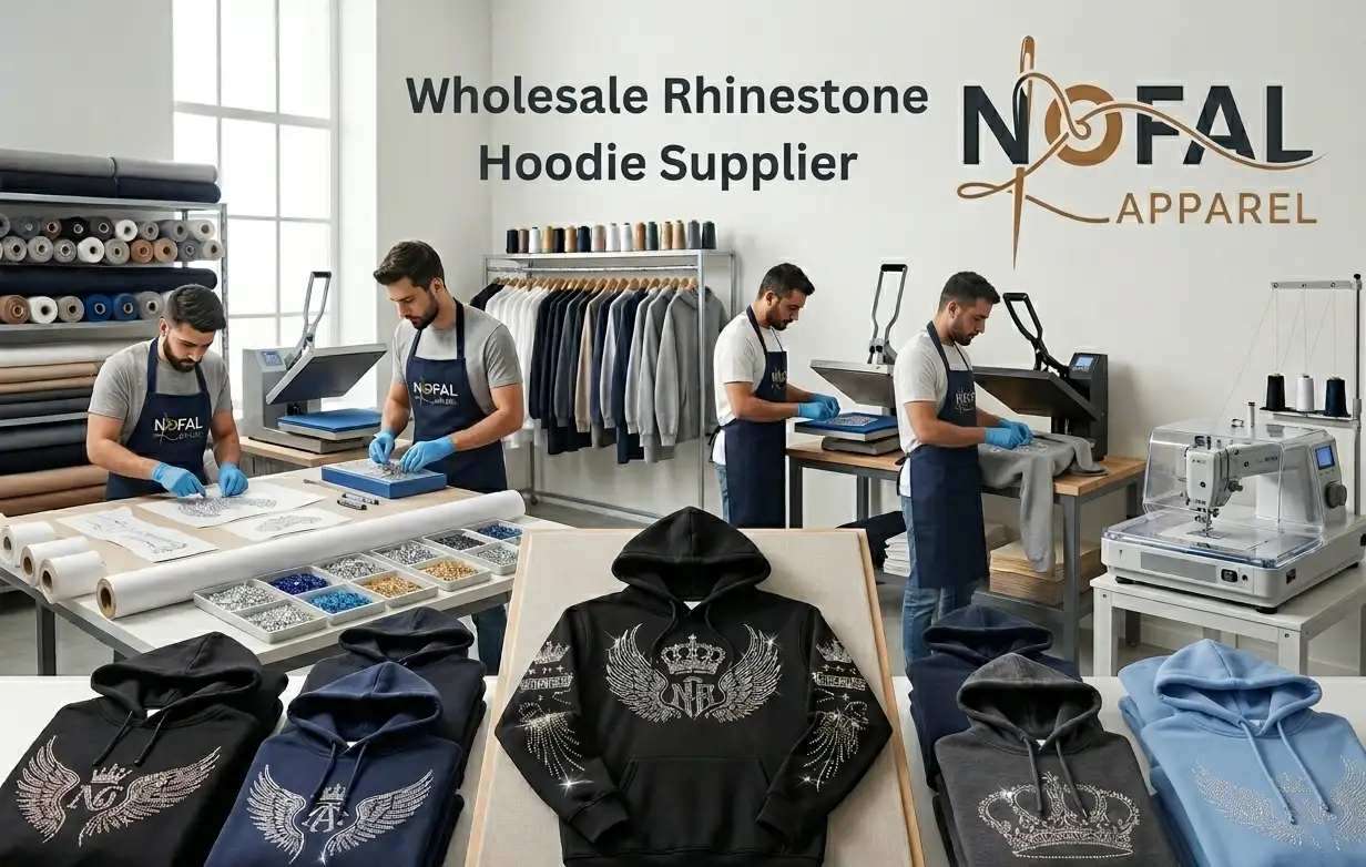 Wholesale Rhinestone Hoodie Supplier